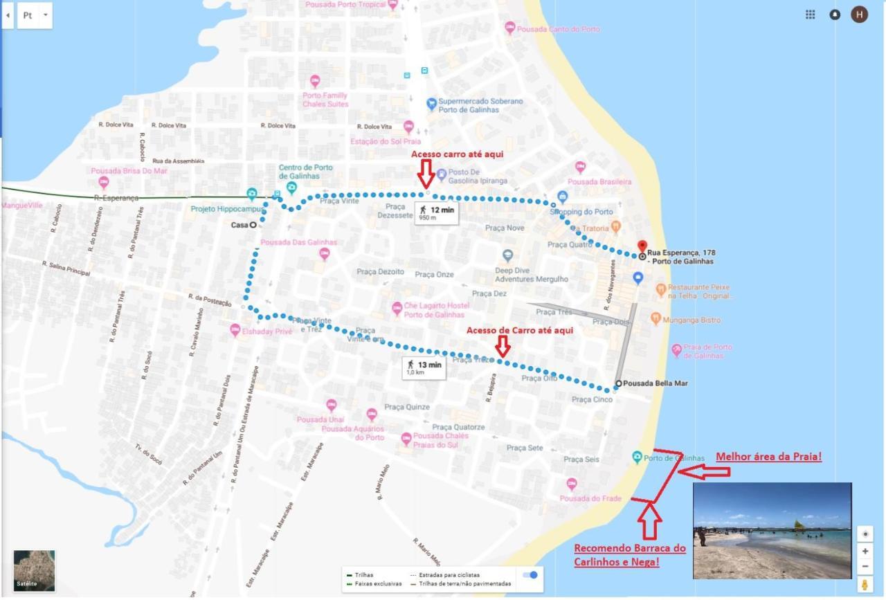 Otima Localizacao Casa, 7 Quartos-Porto De Galinhas 900M Piscinas Naturais Екстериор снимка